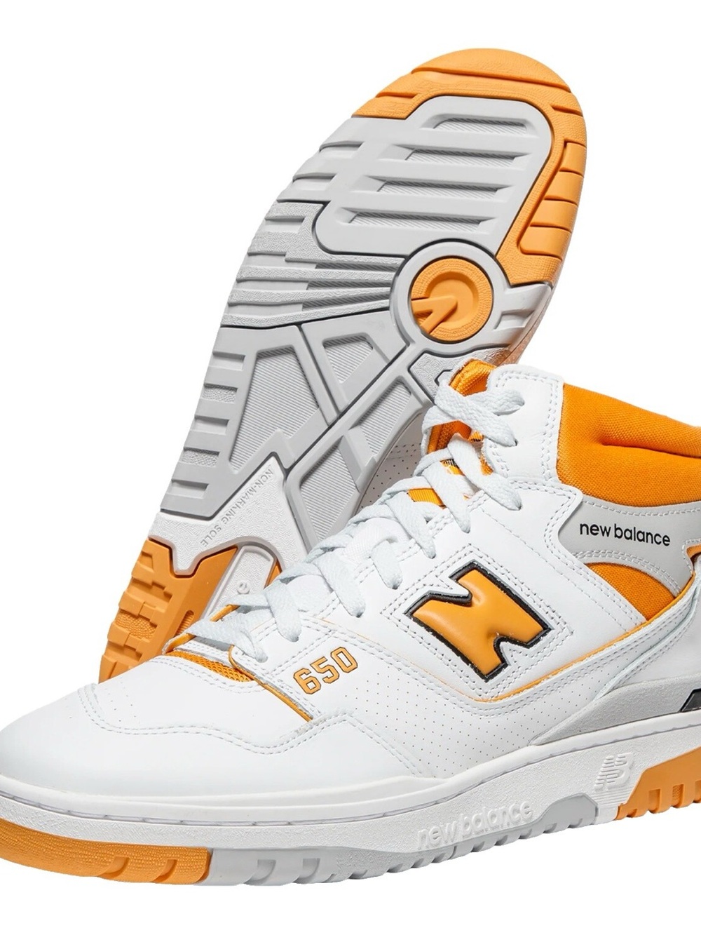 New Balance Athletic Shoes White Canyon Orange Sneakers Women’s 10.5